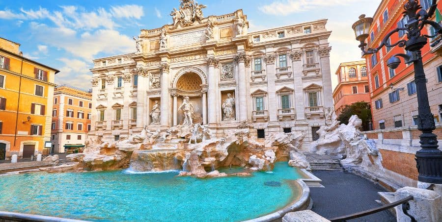 Visit the Trevi Fountain on Rome Holiday