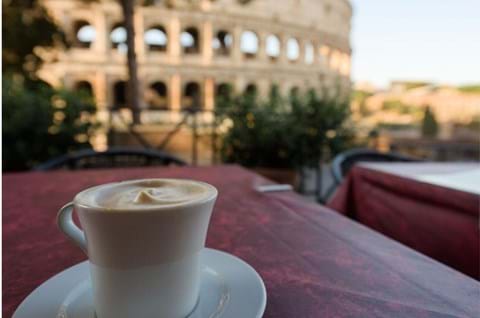 Experience Rome Cappucino In Front Of The Colosseum Best Attractions In Rome image
